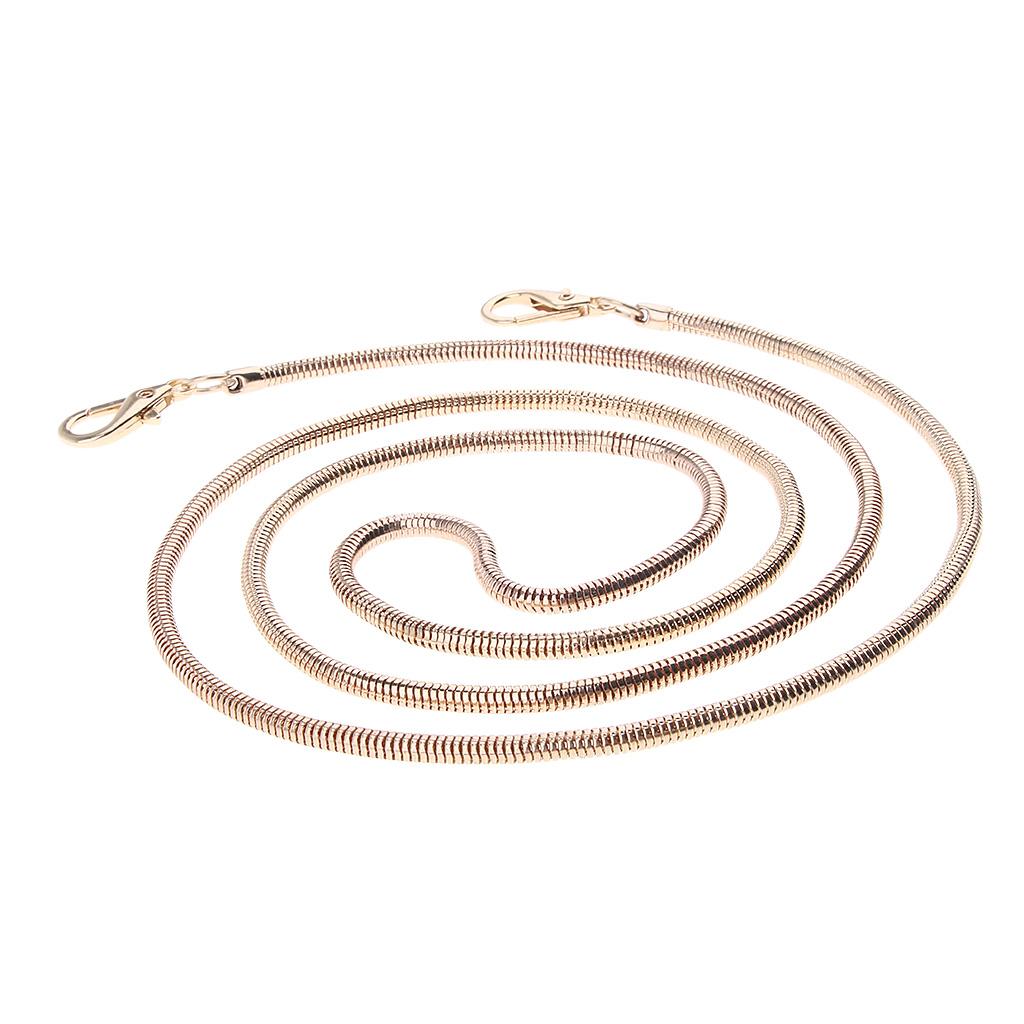 Women's Retro Metal Chain Handbag Purse Buckle Strap DIY Bag Accessories 120 cm