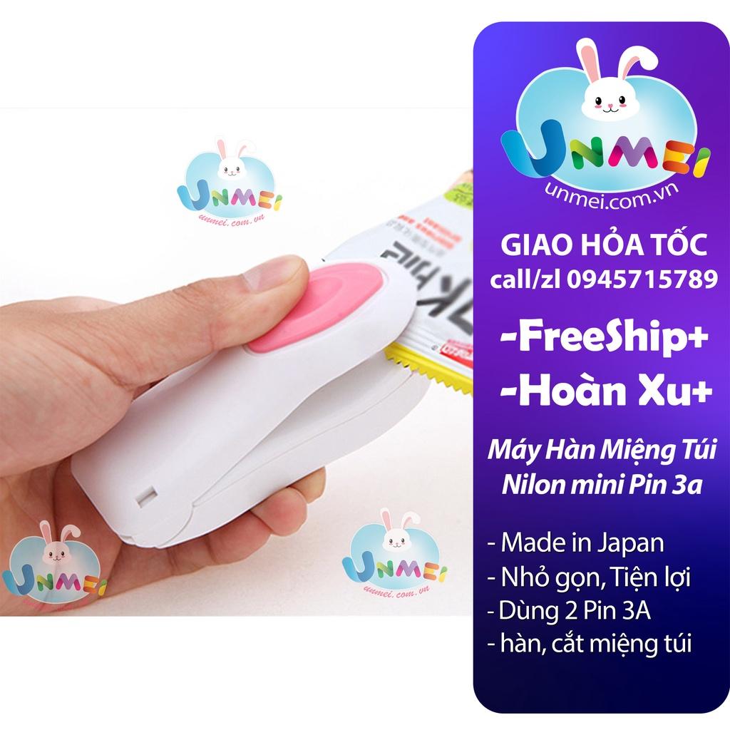 Máy hàn miệng túi mini Nhật Bản dùng pin tiện lợi nhanh chóng - Hàng Nhật Mẹ và Bé Unmmei