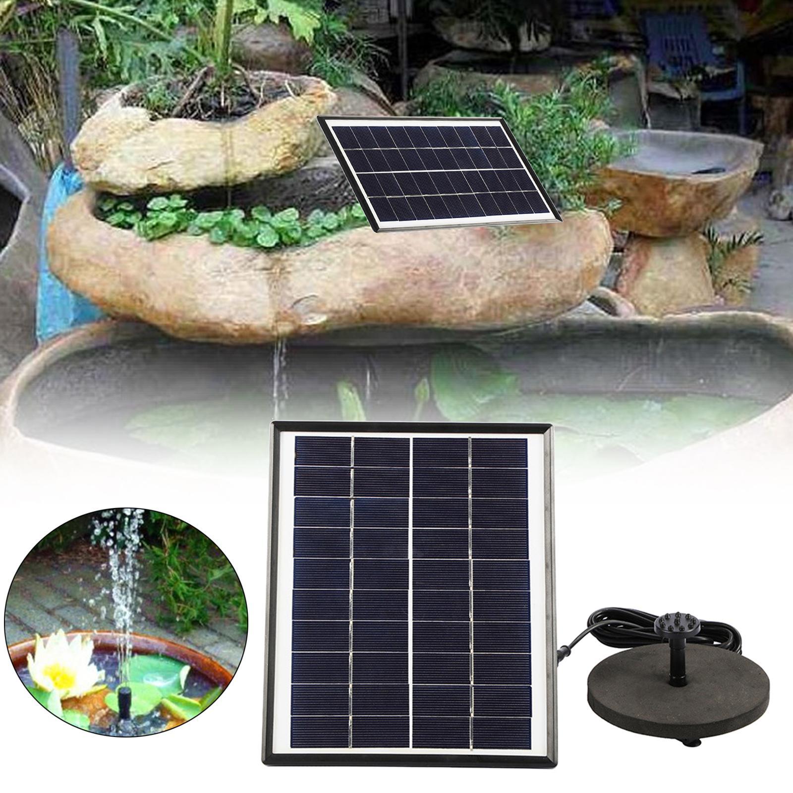 Solar Fountain Pump 12V 5W 200L/H Solar Pond Pump for Garden Pool Pond Aquarium