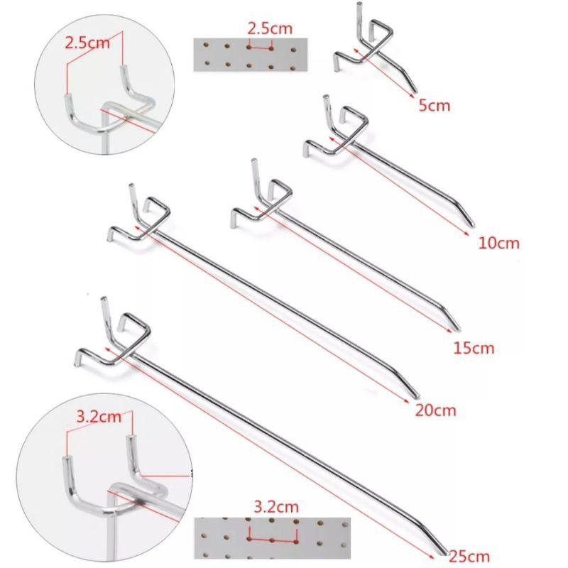 móc cài lưới lỗ tôn tròn 3 chân. cài lưới lỗ treo phụ kiện