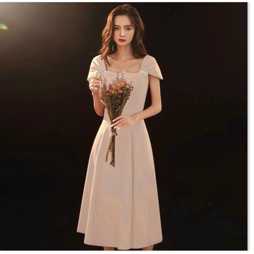 ĐẦM UMI ĐÍNH NGỌC DÁNG SUÔNG MỚI NHẤT NĂM 2021 THỜI TRANG VINA 1HIT FASHION