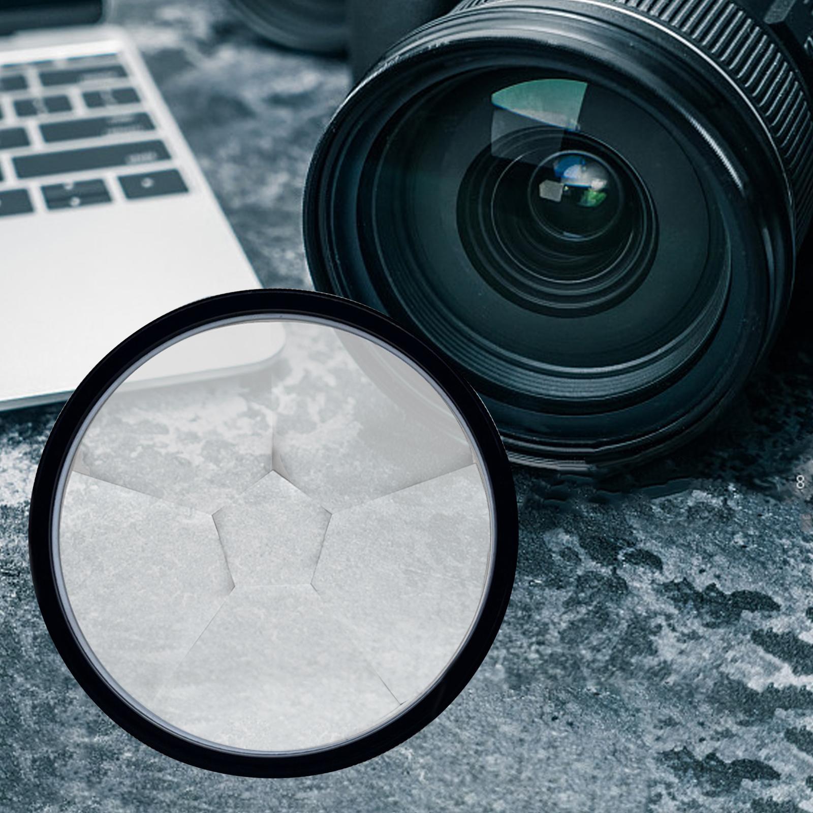 Professional 77mm Kaleidoscope Glass Slr Photographer Fractal Filter for Repeated Subjects Camera Filter