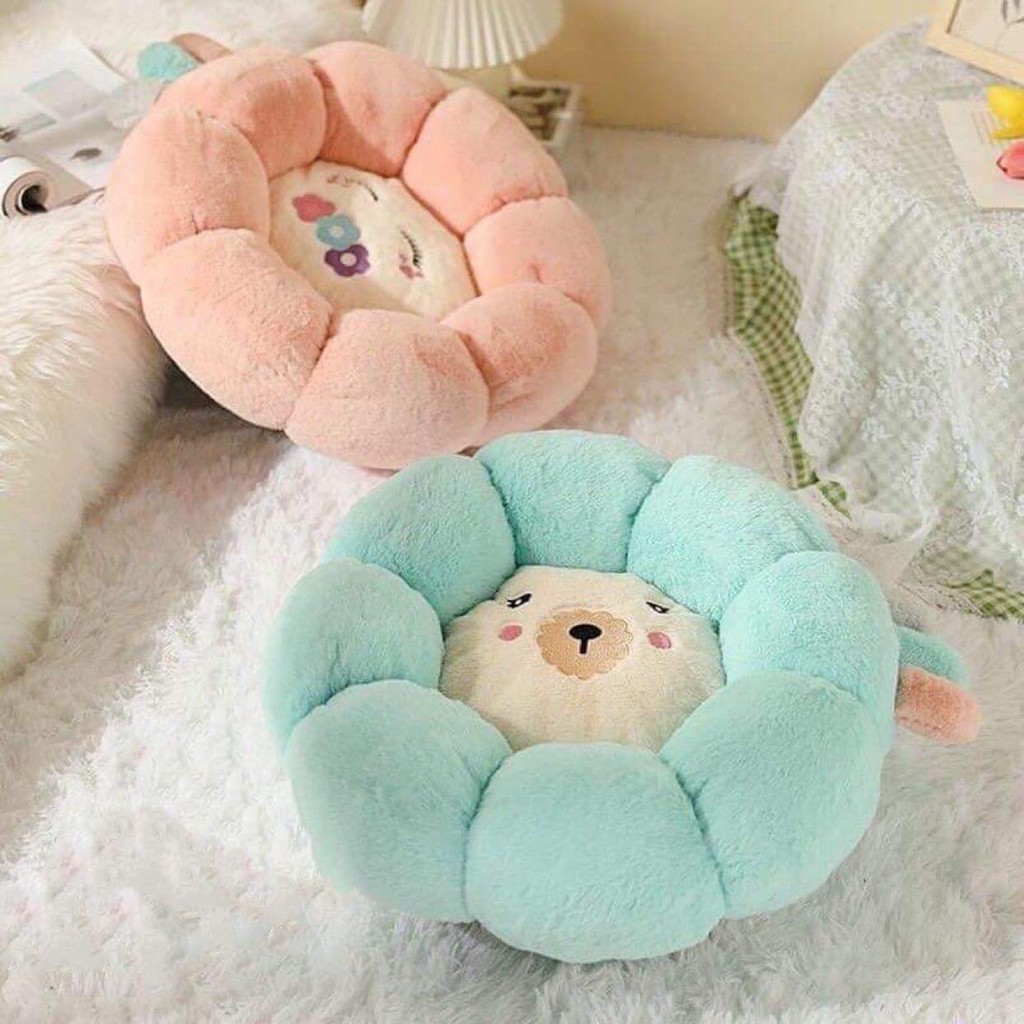 Ổ đệm lông hình hoa cho thú cưng