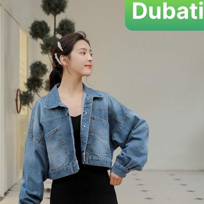 ÁO KHOÁC JEAN NỮ LƯNG KHUY SAU CAO CẤP DÁNG NGẮN TAY DÀI HÀN QUỐC- DUBATI FASHION