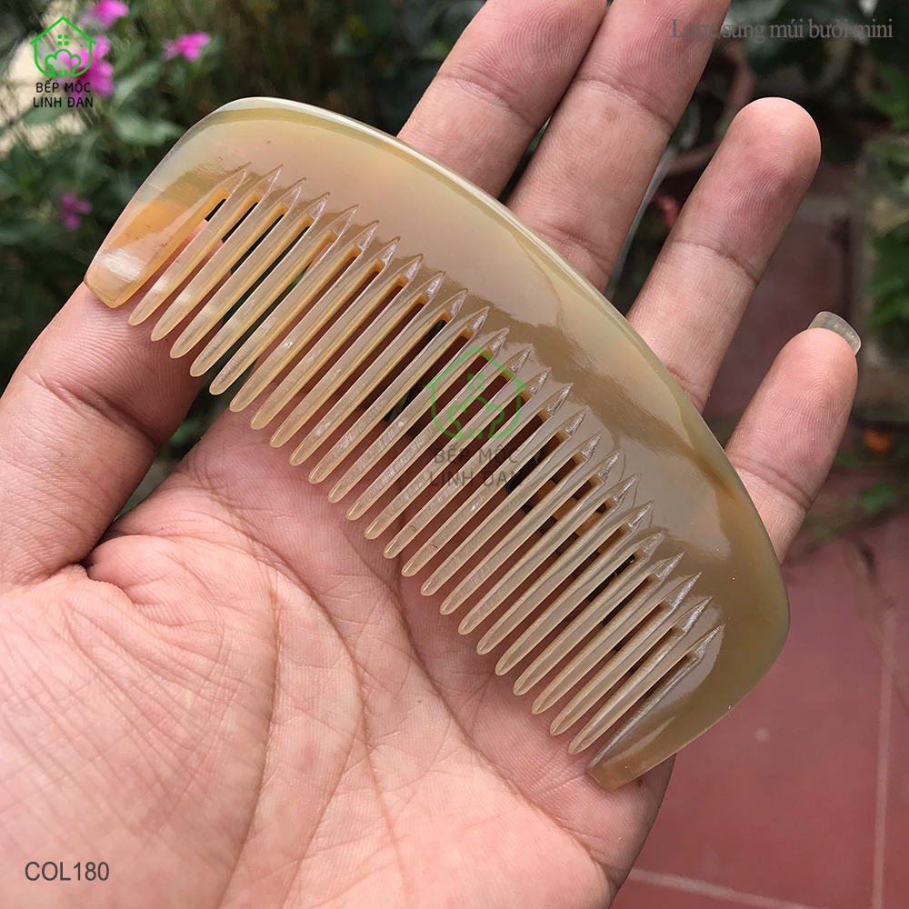 Lược Sừng Múi Bưởi Mini Phụ Kiện Bỏ Túi Tiện Dụng