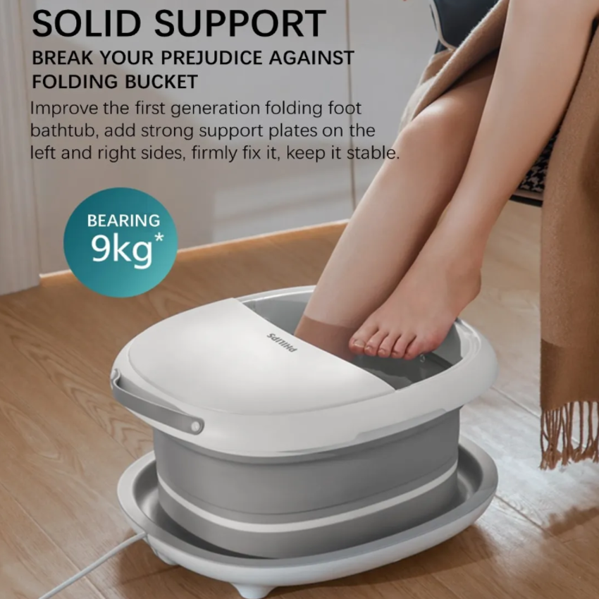 Bồn ngâm kiêm máy massage chân tự động Thương hiệu Philips Hà Lan cao cấp PPM3101F - Công suất: 75W - HÀNG NHẬP KHẨU