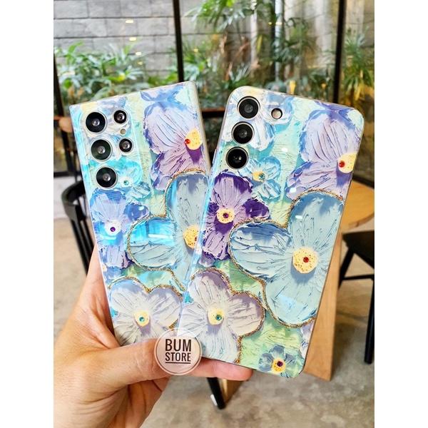Ốp Lưng Cho Samsung S23 Ultra / S23 Plus / S22 ULTRA / S21 Ultra / S21 Plus / S21 FE / S20 Ultra / S20 FE Hoa Màu Sơn Nước - BUM STORE GALAXY CASE