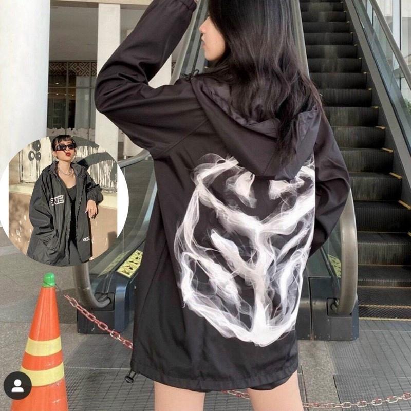 Áo bomber nữ nam unisex khoác gió jacket dù 2 lớp cúc bấm form rộng local brand ulzzang phong cách hàn quốc đep SWE