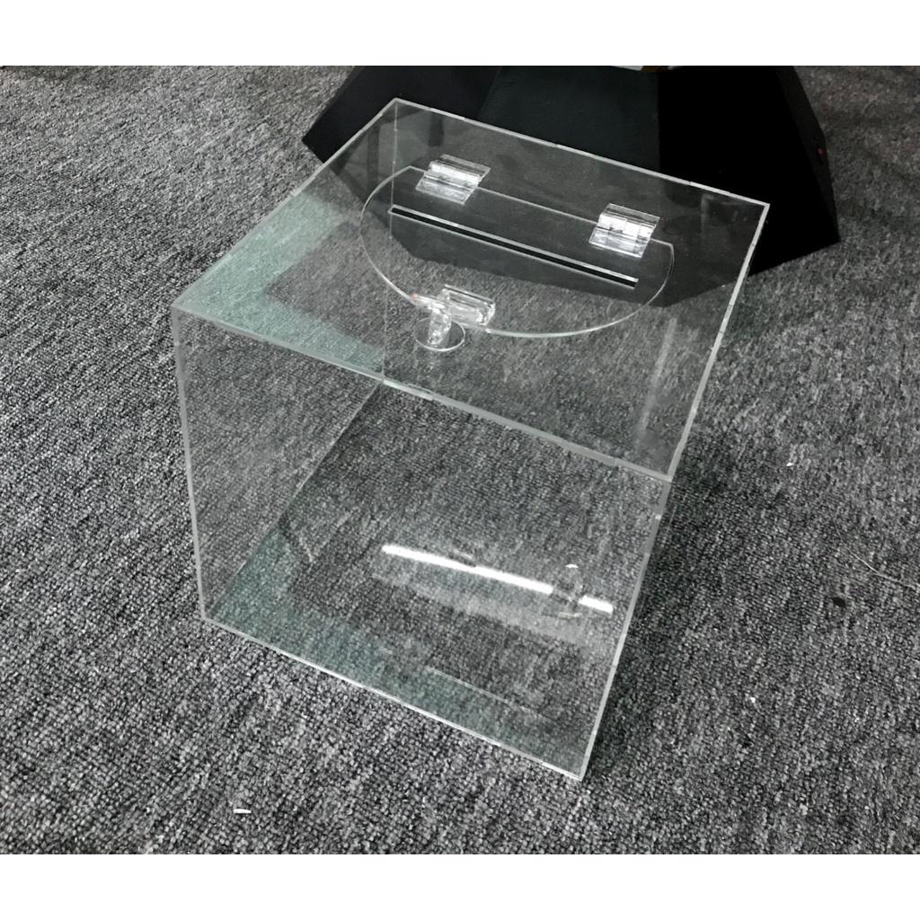 Hòm thư góp ý - Thùng đựng phiếu mica nhiều size
