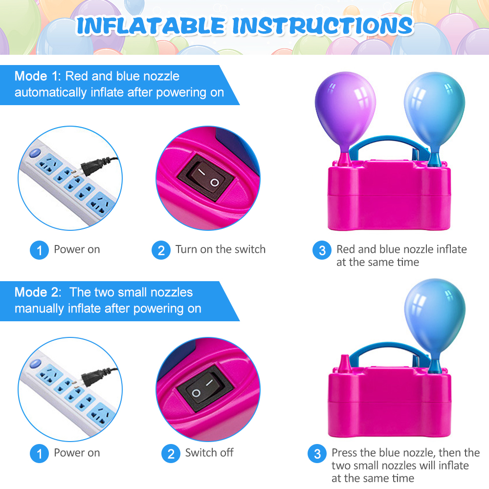 Máy bơm, thổi bong bóng tự động trang trí tiệc