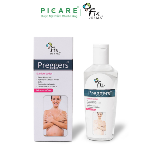 Lotion dưỡng ẩm, giảm vết rạn Fixderma Preggers Elasticity Lotion (100ml)