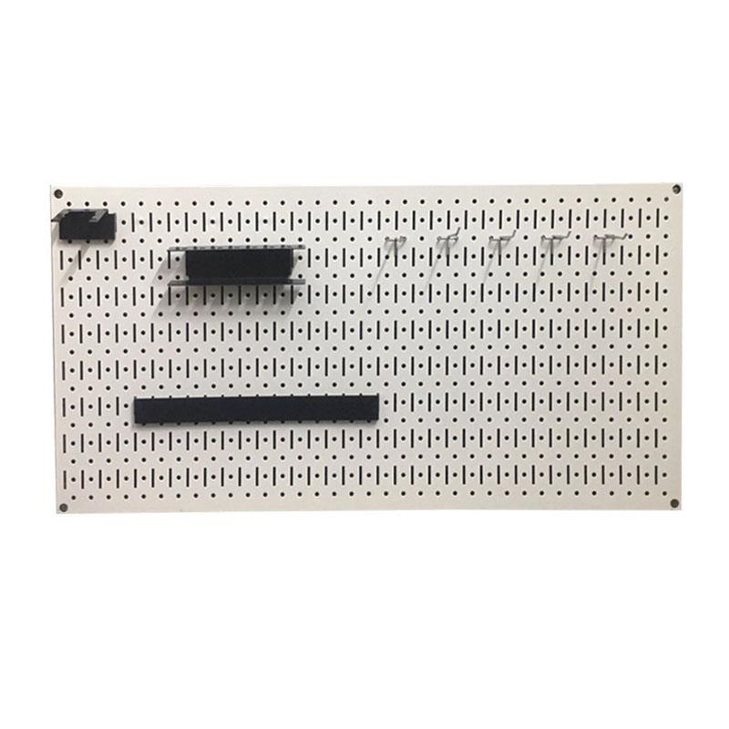 Vách lưới pegboard treo tường màu Trắng + Phụ kiện