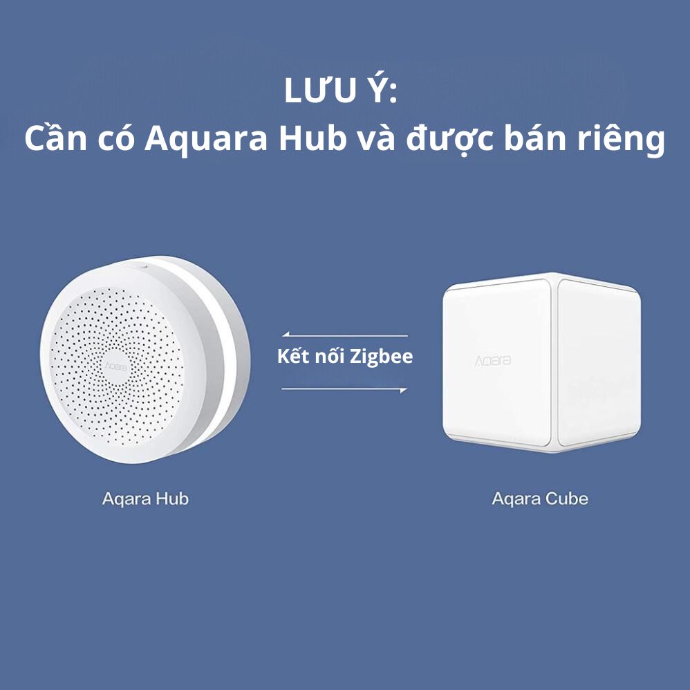 Thiết Bị Điều Khiển Thông Minh Hình Khối Aqara Cube T1 Pro/Cube MFKZQ01LM Cần Hub Homekit Nhỏ Gọn BH 12 Tháng Hàng Chính Hãng