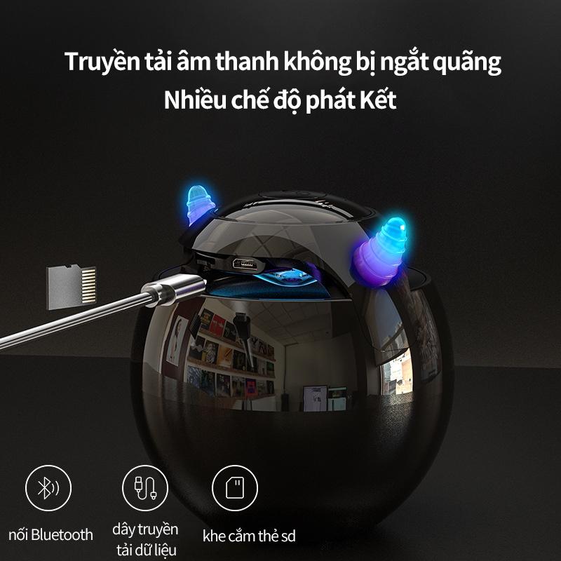 Loa bluetooth đèn Siêu Trầm Độ Loa Âm Ngủ Cao Đa Năng Đồng Hồ Báo Thức