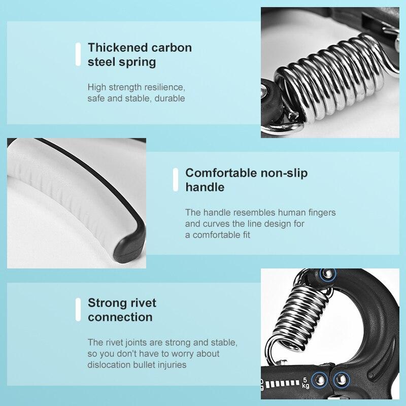 R Type Spring GRIP GRIP Chuyên nghiệp Tay Tay Cân Căng tay Cánh tay Cơ bắp Phục hồi chức năng Phục hồi Chuẩn bị xuyên biên giới Thể dục Trans