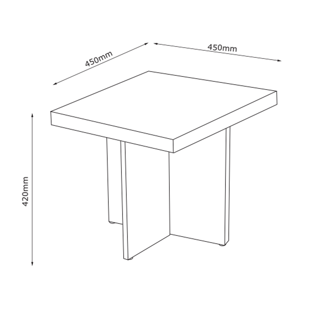Bàn góc | JYSK Gandrup | gỗ công nghiệp | màu vân đá | R45xD45xC42cm