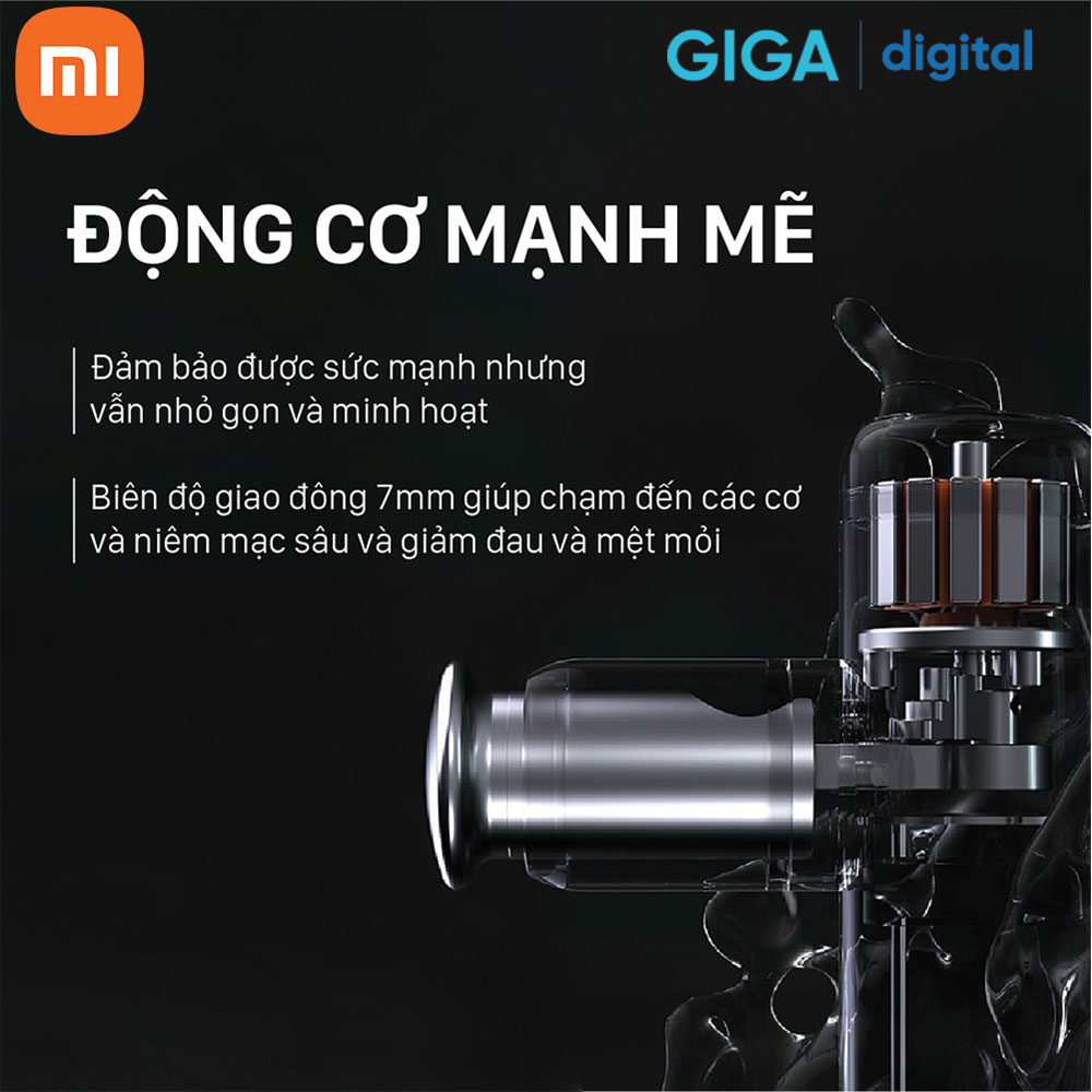 Máy massage cầm tay Xiaomi YUNMAI Gun Extra Mini (MVFG-M281) - Pin 66 ngày - Hàng Chính Hãng