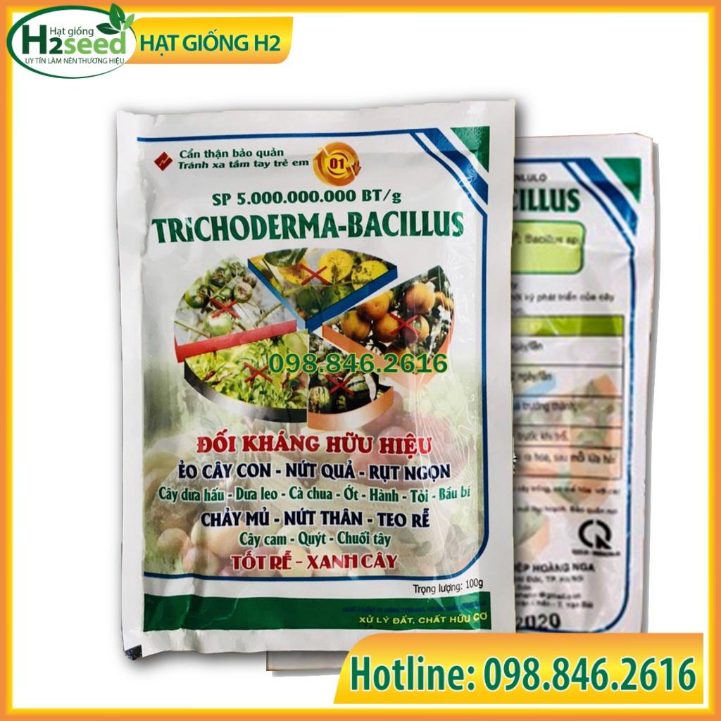 Chế phẩm vi sinh trichoderma 1 tỷ bảo tử chống thối rễ, tạo mùn đất, phân hủy hữu cơ - Hạt giống H2 seeds