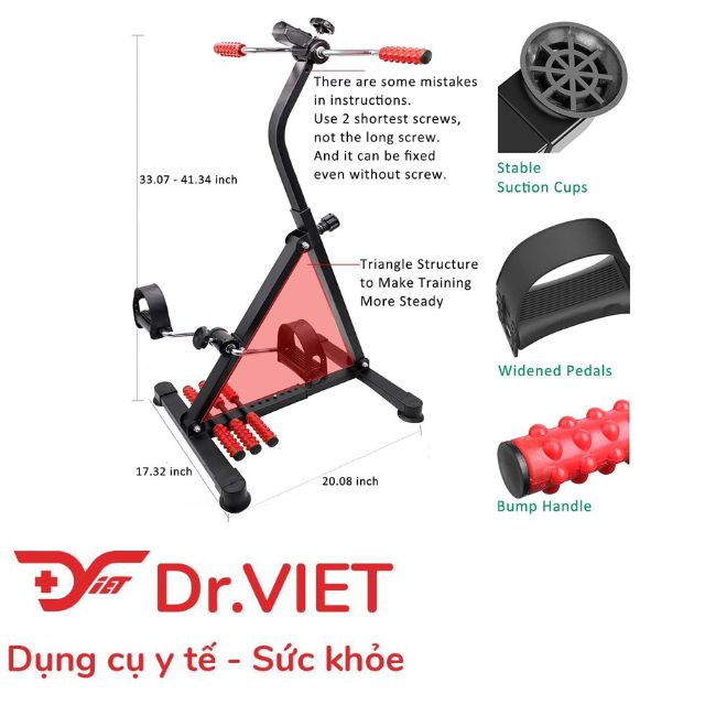 Xe đạp tập thể dục liên hoàn tay chân (3in1) TD001P-6B