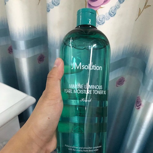 Nước cân bằng dưỡng ẩm , làm trắng da JMsolution Marine Luminous Pearl Moisture Toner XL 600ml [Dung tích khủng]