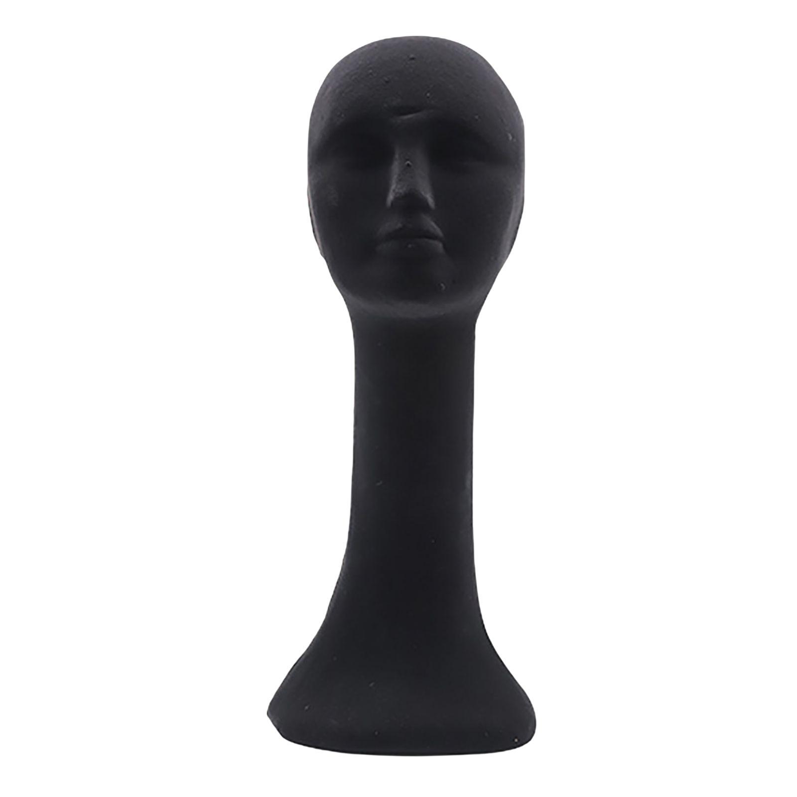 3Pcs Long Neck Foam Female Human Head Display Stand Mannequin