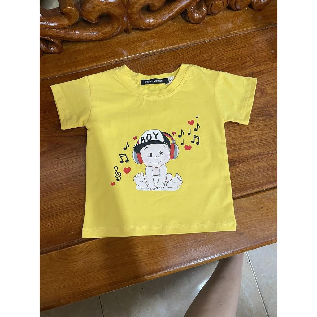 Áo thun trẻ em nam cotton 100% các màu : Mã 056