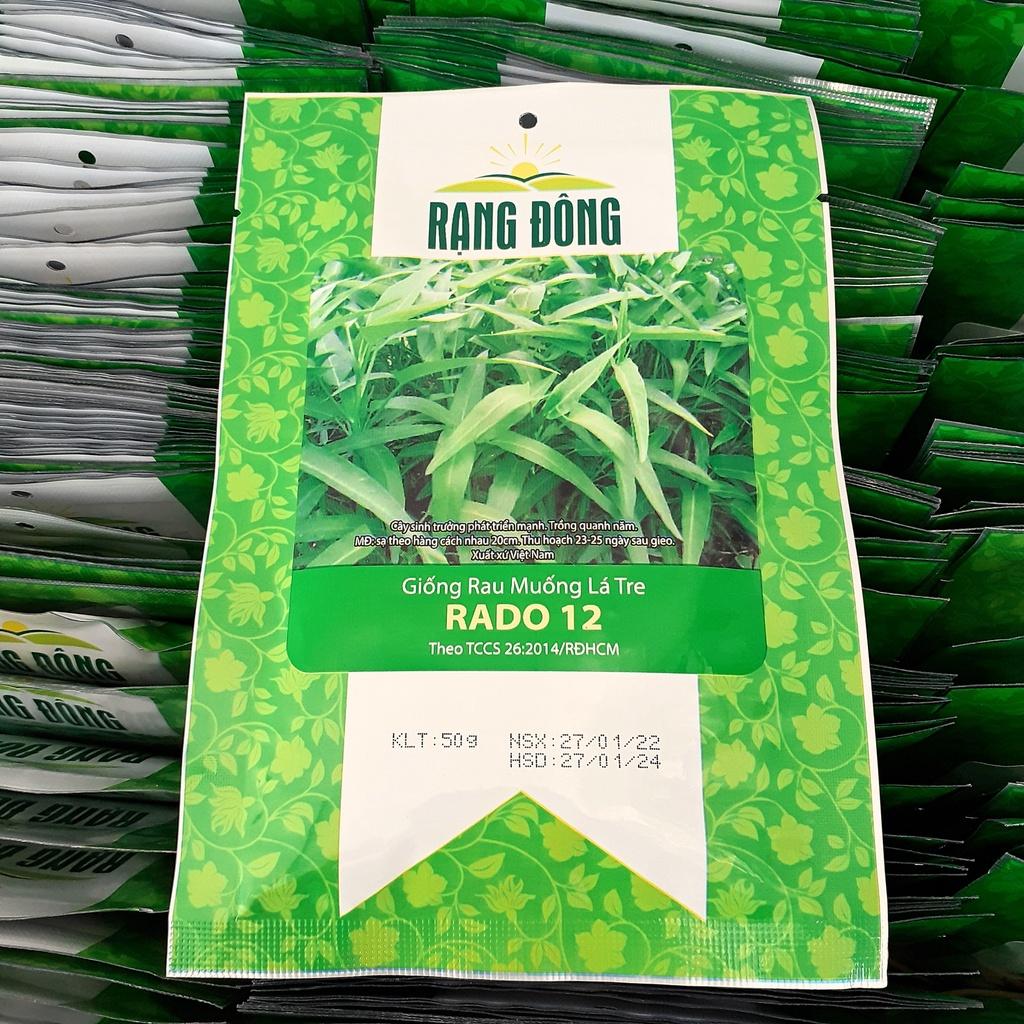 Hạt giống rau muống lá tre Rado 12 gói 50gr