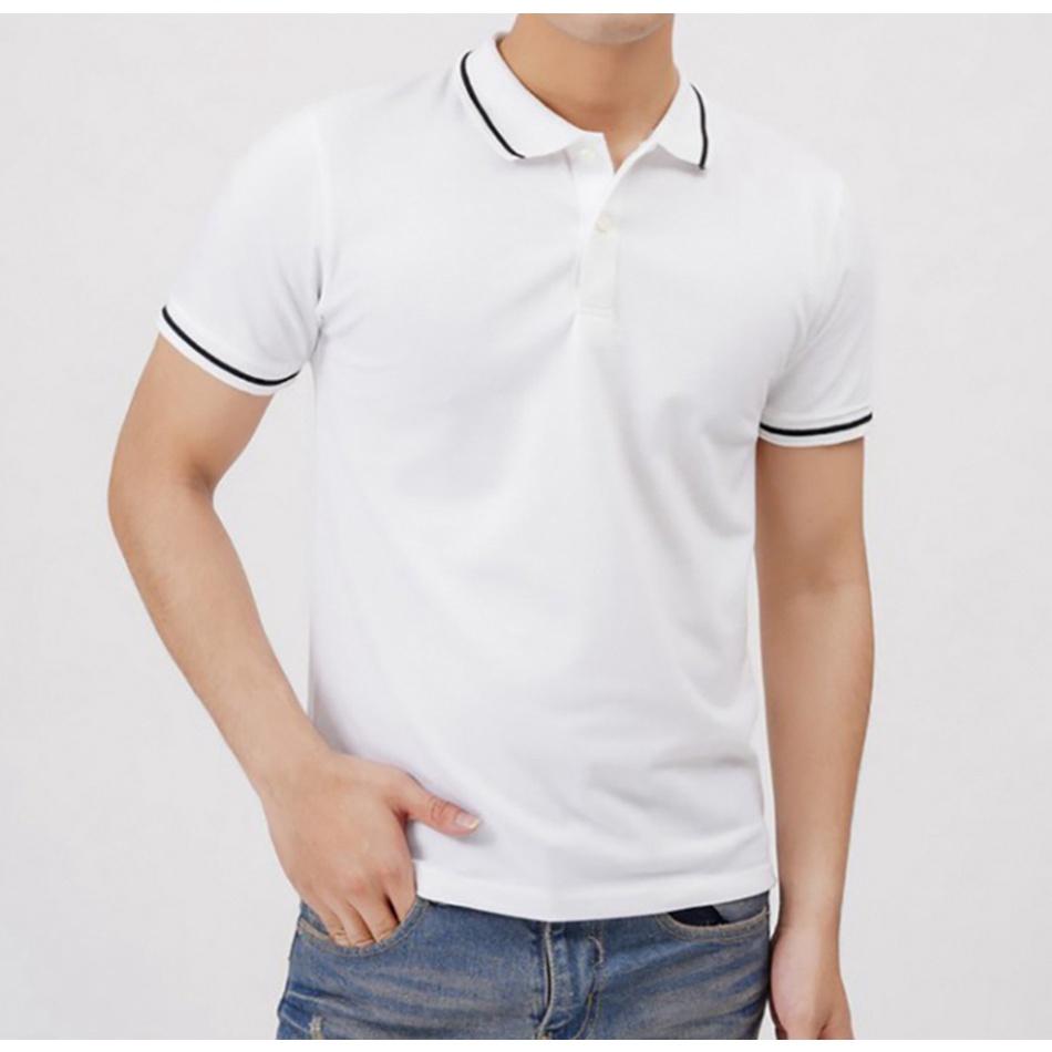 Áo Thun nam POLO PHỐI VIỀN vải thun mát lạnh chất cotton 4 chiều cao cấp-PLOVIEN212