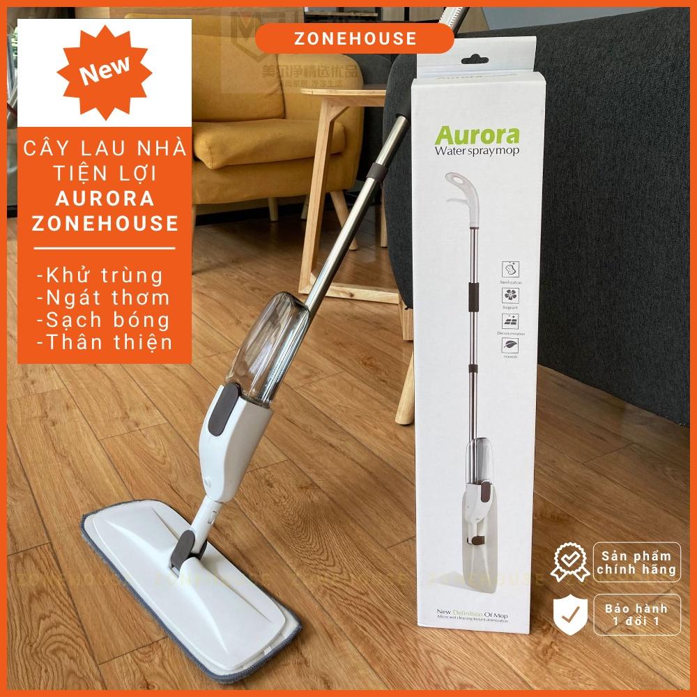 Chổi Lau Nhà Xịt Nước Dạng Đứng Aurora ZoneHouse, Cây Lau Nhà Thông Minh, Cao Cấp, Tiện Lợi ZONESHOP