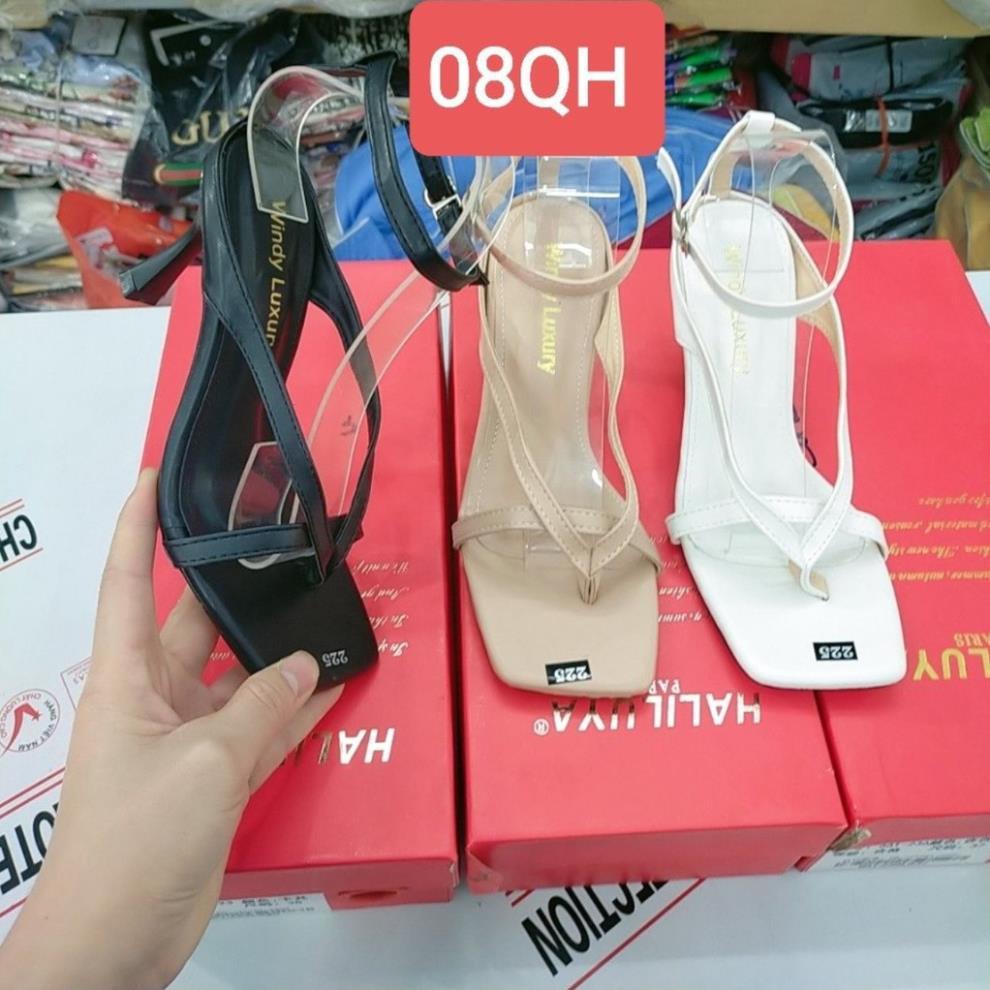 Sandal Cao Gót Quai Hậu Nữ 5 Phân, Gót Nhọn, Kẹp Ngón, Quai Mãnh - MS 08QH