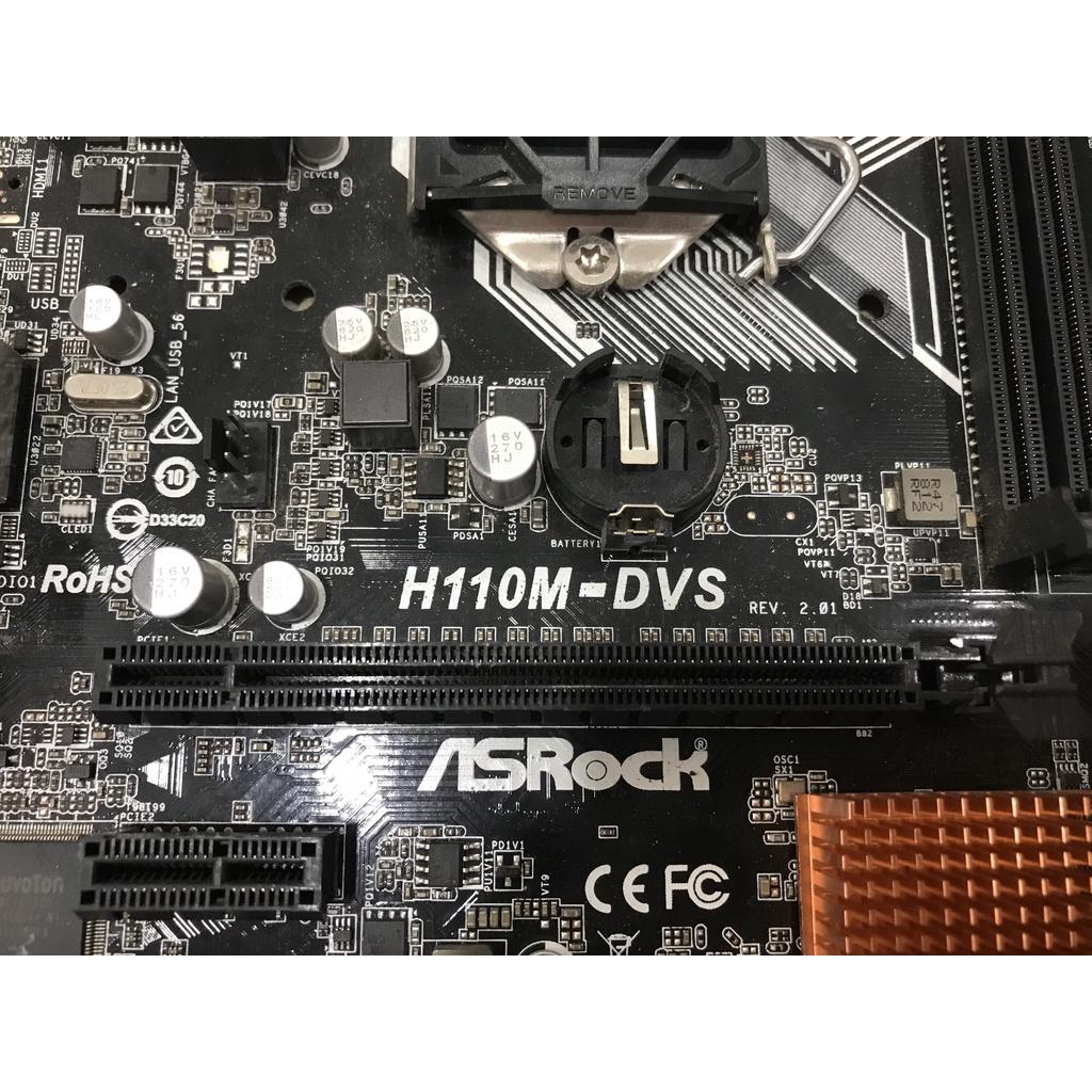 Mainboard ASRock H110M-DVS R2.0 - Hàng Chính Hãng - KTC Shop