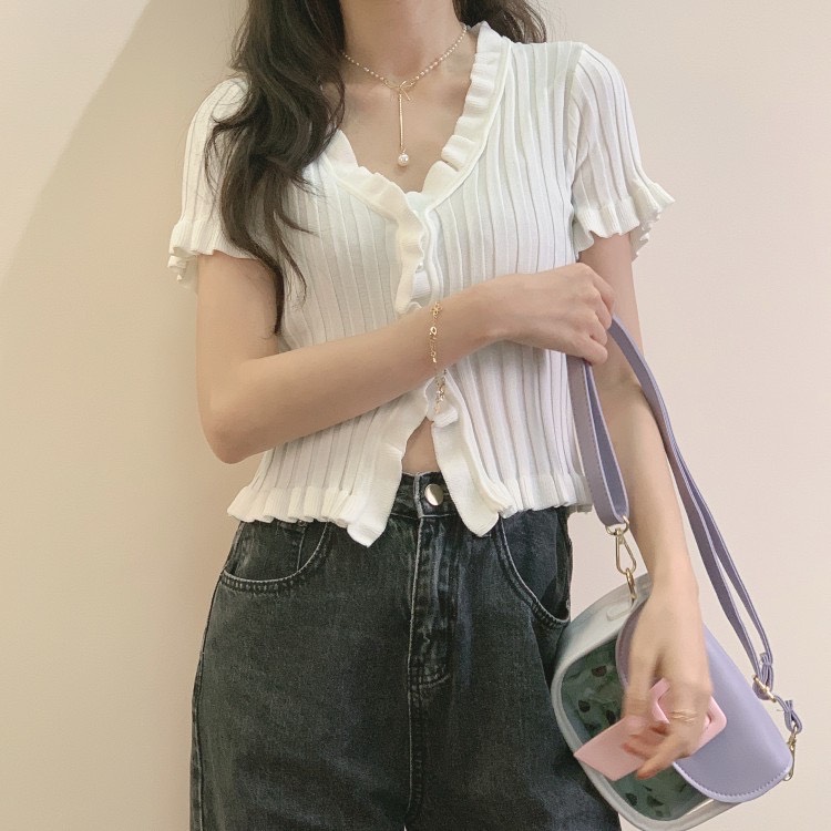 Áo croptop len nữ Ulzzang Quảng Châu ALC7