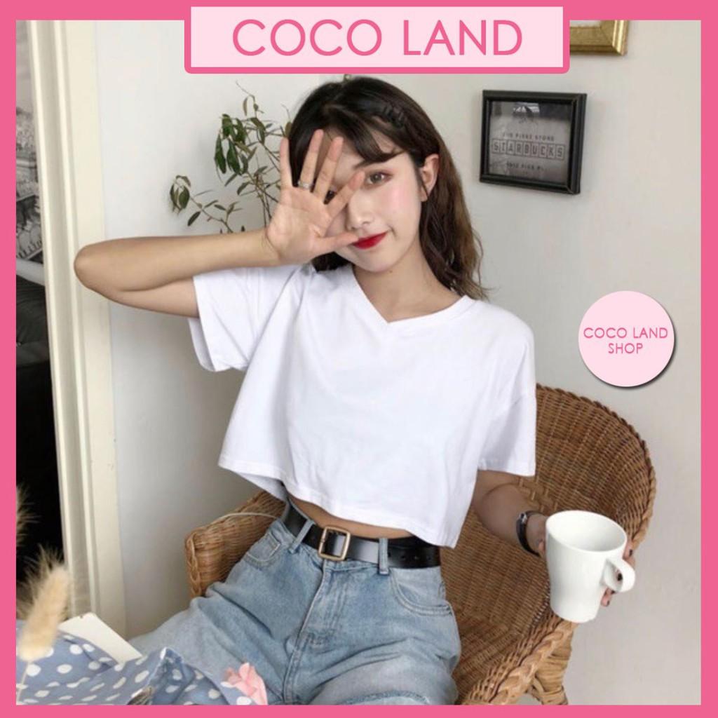 Áo croptop trơn body cổ tim   SIÊU SALEÁo CropTop Thun Cổ tim trơn