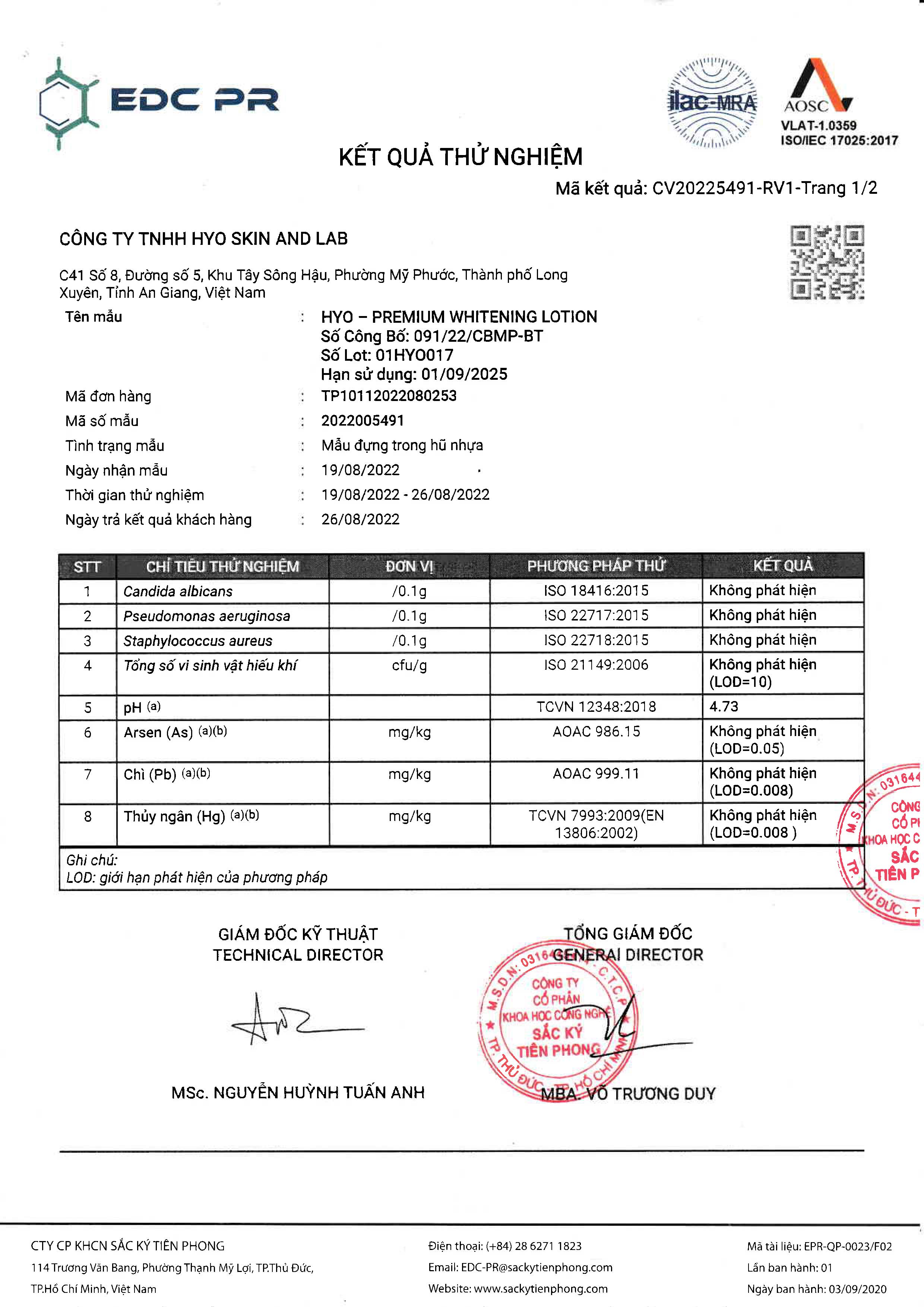 Kem dưỡng làm trắng sáng da toàn thân HYO PREMIUM 200g - Hàn Quốc