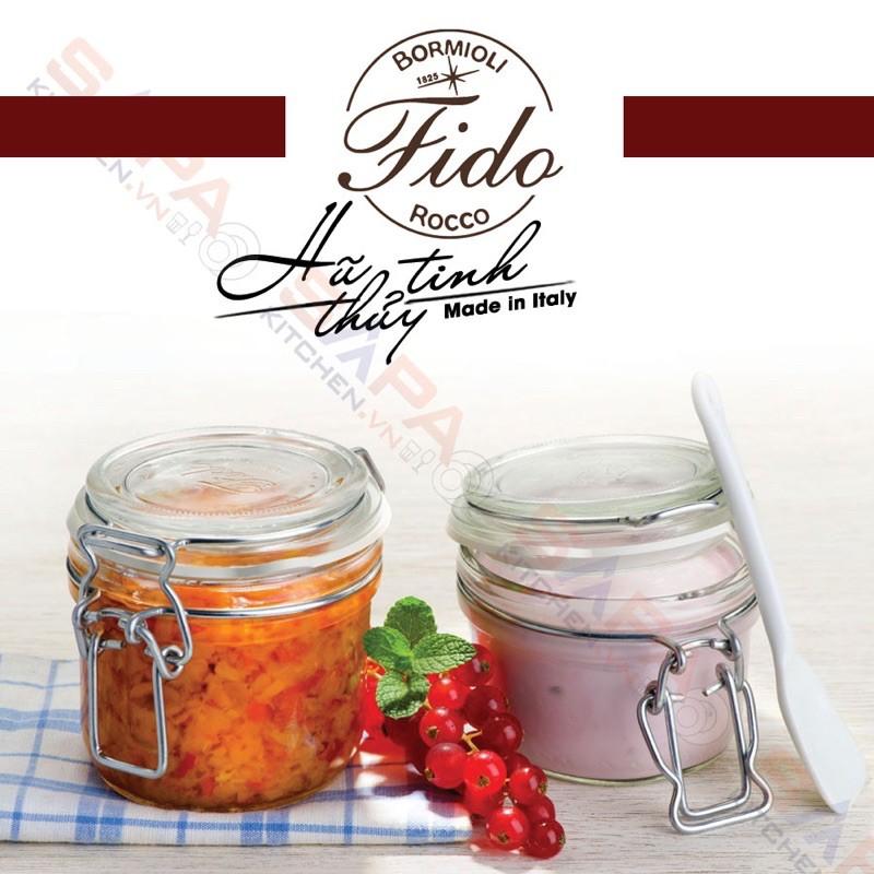 Hũ thủy tinh nắp cài Fido 130ml - 200ml - 500ml - 750ml