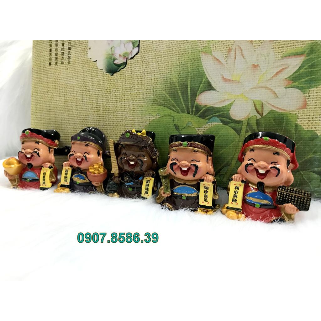 Bộ 5 Ngũ Công Thần Tài gốm sứ loại to đẹp