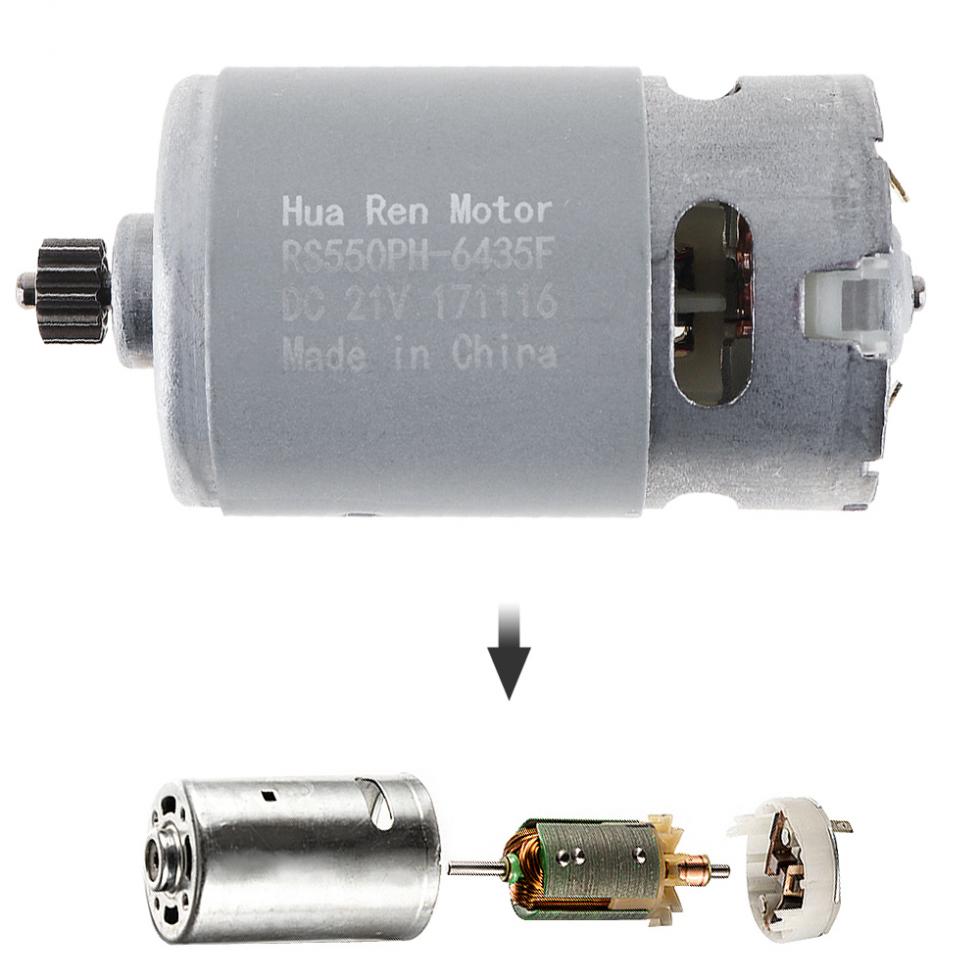 Motor DC RS550 21V 19000rpm Động Cơ Thay Thế Máy Khoan Pin - Motor 550