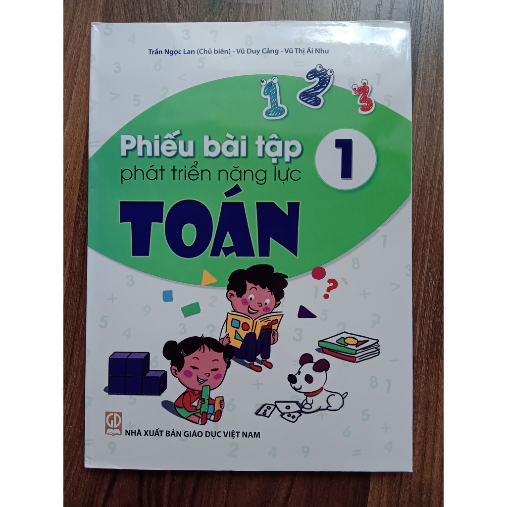 Sách - Combo Phiếu bài tập phát triển năng lực Toán - Tiếng Việt Lớp 1