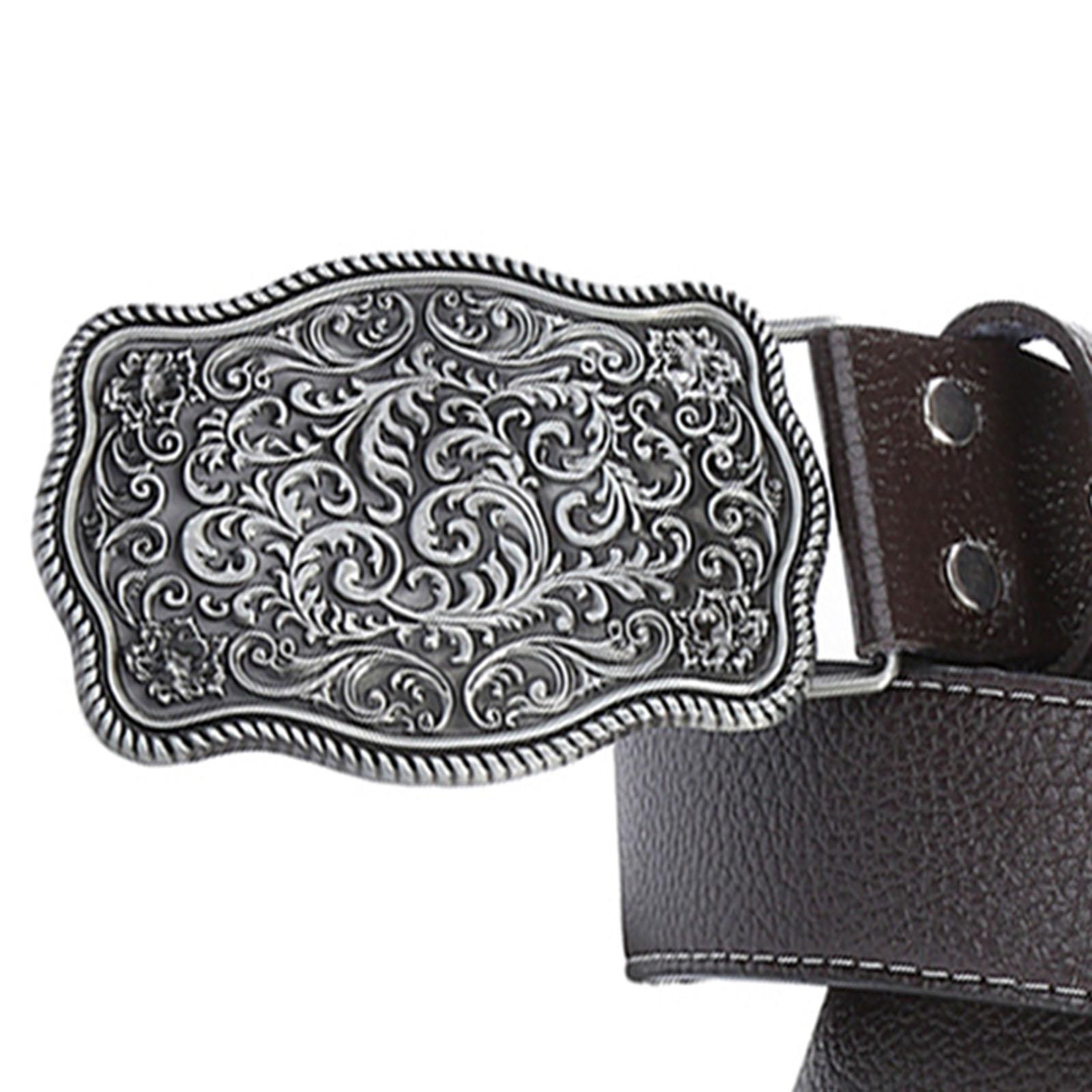 Western Cowboy Belt Mens Leather Belt Work Business Dress Belt Clothes Accessories