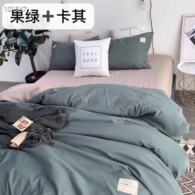 Set Cotton TiCi Cao Cấp Rêu Đá Mix Sữa