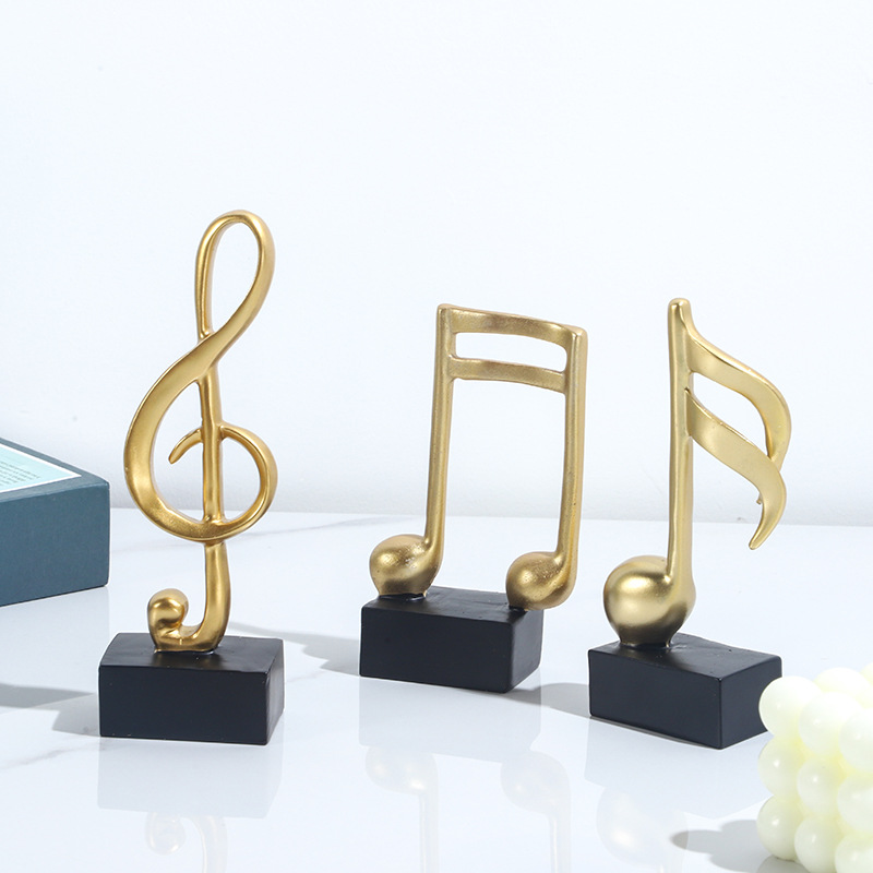 Nhấn chuột lên hình để phóng to Mô hình 3 nốt nhạc, khoá sol mạ đồng bàn làm việc decor trang trí nhà cửa - Hàng chính hãng