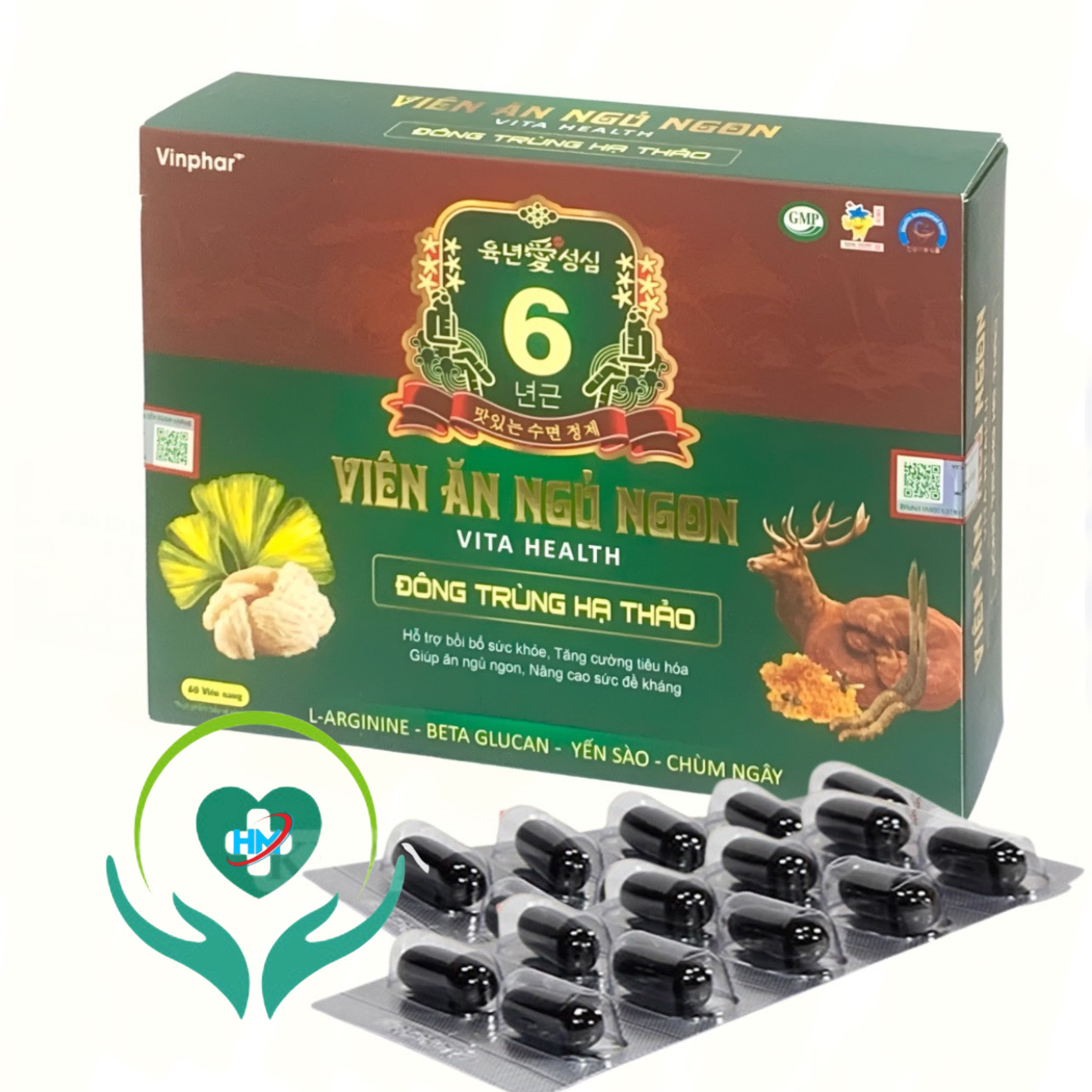 Viên ăn ngủ ngon Vita Health, hộp 60 viên