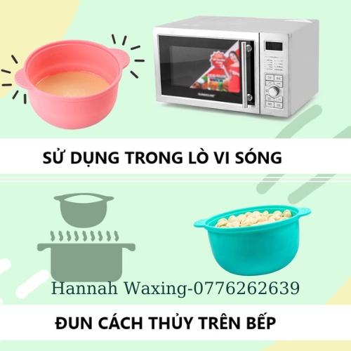 Chén - Lồng Nồi Silicon Nấu Sáp Wax Lông Chống Dính Tốt, Lấy Sáp Thừa Dễ Dàng, Dùng Tốt Cho Nồi Nấu Sáp Chuyên Dụng