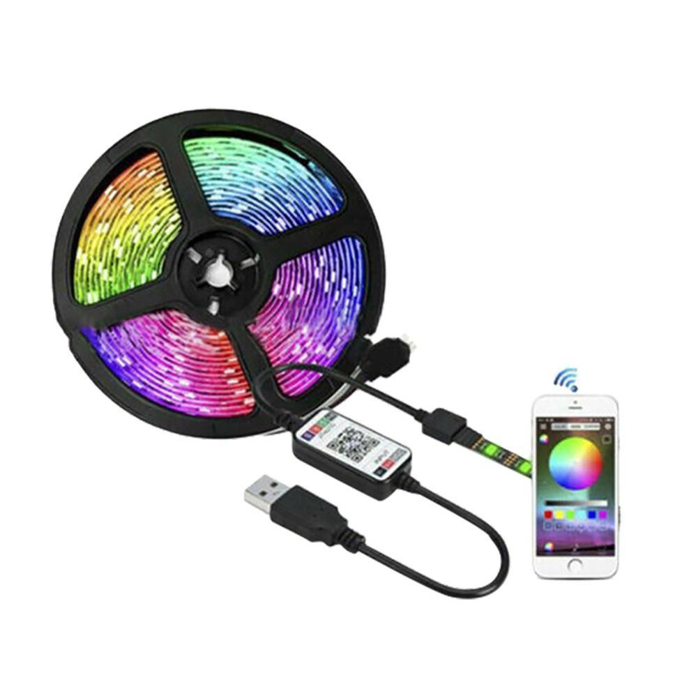 Dải Đèn Led 5050 5vrgb Nhiều Màu Sắc Kết Nối Bluetooth