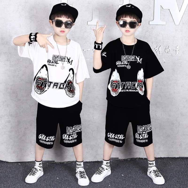 Bộ Cotton Bé Trai Bộ Thun Cộc tay Bé Trai Size Đại