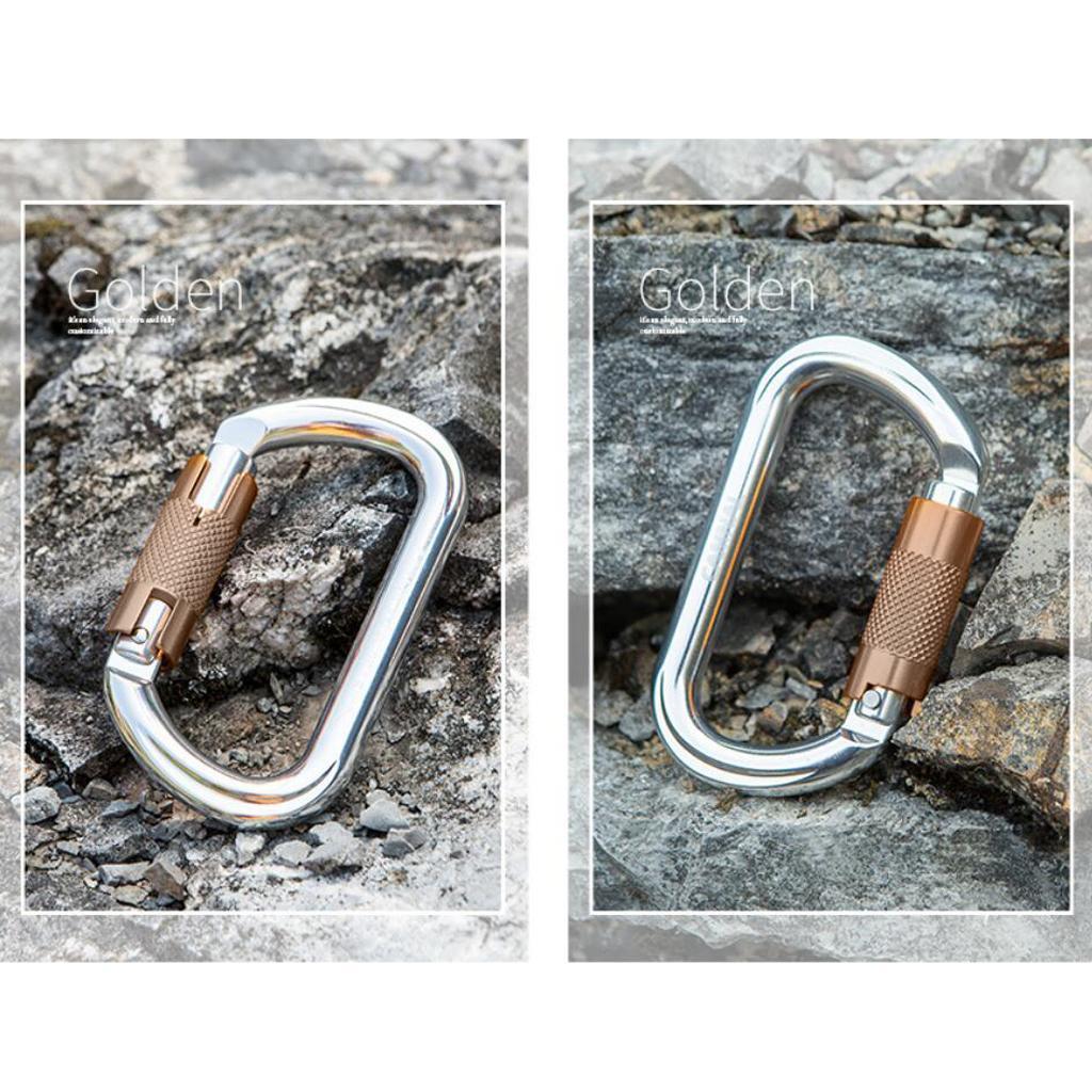 25KN Twist Gate Auto Locking Carabiner for Climbing Mountaineering