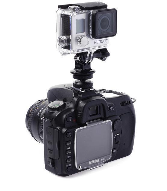 Phụ kiện gắn GoPro vào chân Flash máy ảnh