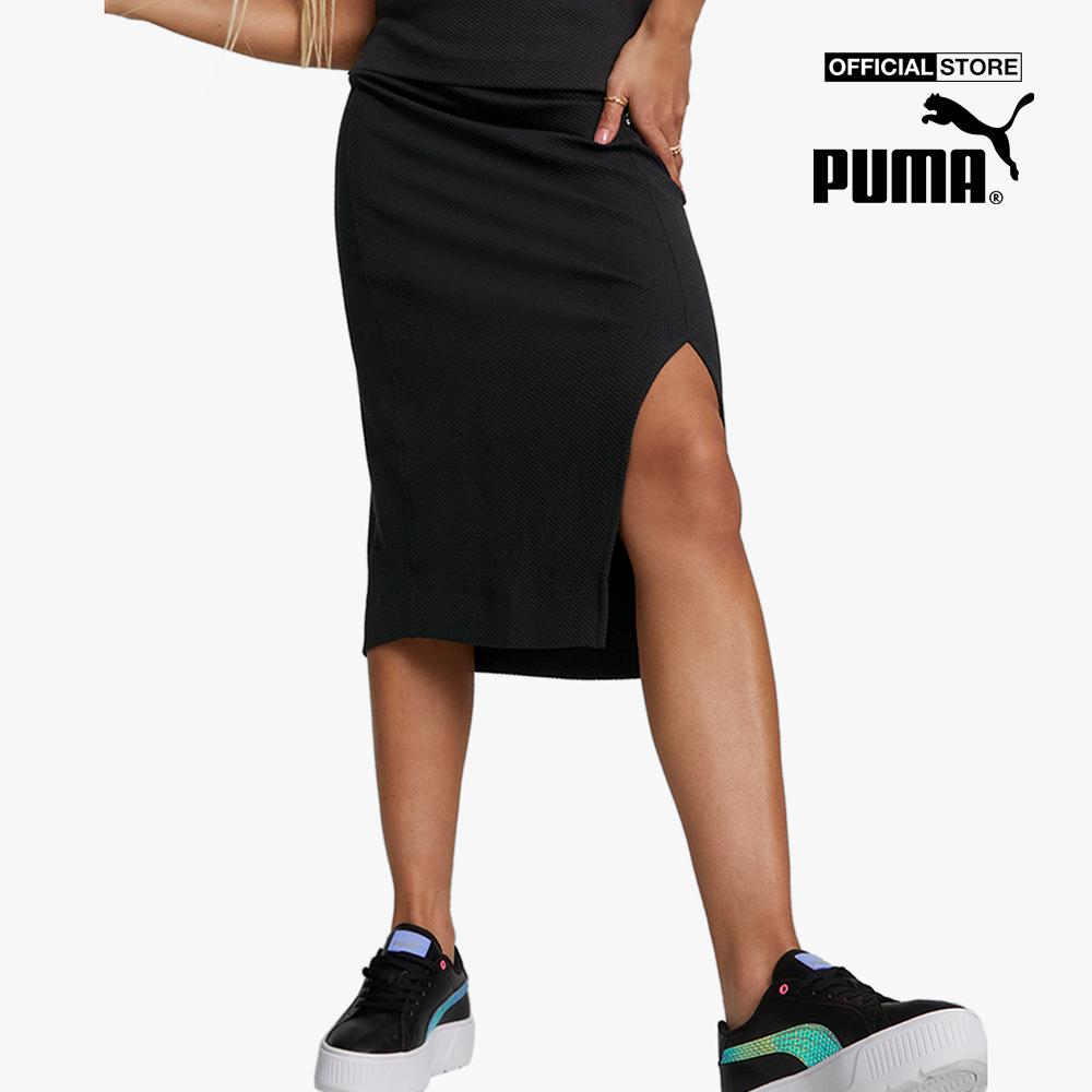 PUMA - Chân váy mini thể thao lưng thun T7 Woven 533523