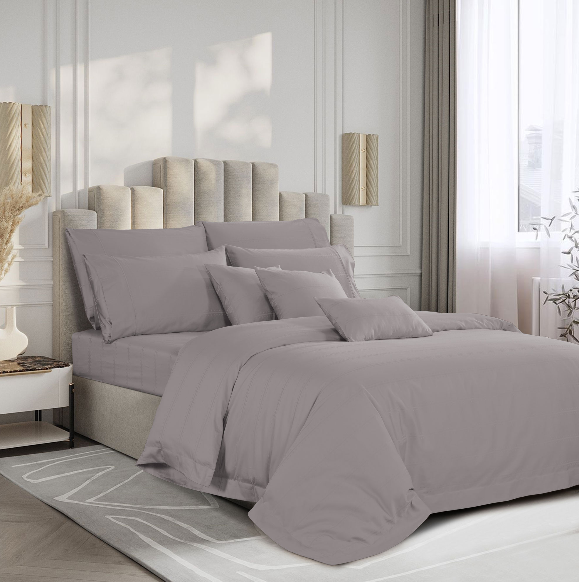 Bộ Ga và Vỏ Gối Akemi Cotton Select Affinity Ulmer, gồm 5 món