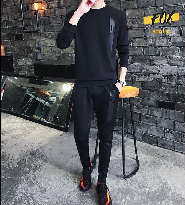 Bộ Thể Thao Nam Dài Tay - Bộ Thu Đông Chất Liệu Nỉ Cao Cấp Mềm Mịn - BD33